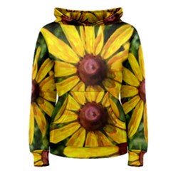 Sunflower Painting Women s Pullover Hoodie by ExtraAwesomeSauce