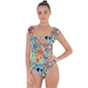 Flowers and butterfly Short Sleeve Leotard  View1