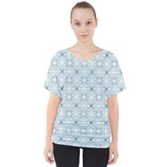 Tulip Flower Garden  V-neck Dolman Drape Top by SychEva