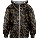 Modern Intricate Print Pattern Kids  Zipper Hoodie Without Drawstring View1