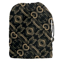 Modern Intricate Print Pattern Drawstring Pouch (3xl) by dflcprintsclothing