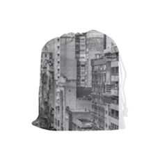 Aerial View Montevideo Uruguay Drawstring Pouch (large) by dflcprintsclothing