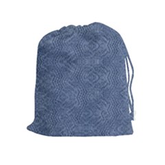 Denimeffetcolorbleu65 Drawstring Pouch (xl) by kcreatif