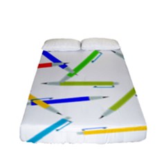 Pen Pencil Color Write Tool Fitted Sheet (full/ Double Size) by Dutashop