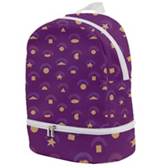 Geometric Figures Zip Bottom Backpack by SychEva