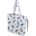 cacti in pots Drawstring Tote Bag View1