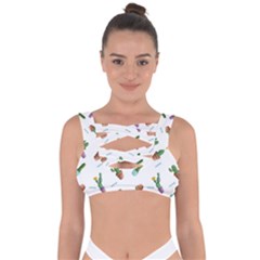 Cacti In Pots Bandaged Up Bikini Top by SychEva