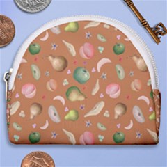 Watercolor Fruit Horseshoe Style Canvas Pouch by SychEva