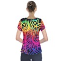 Abstract Jungle Short Sleeve Front Detail Top View2