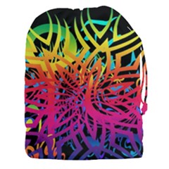 Abstract Jungle Drawstring Pouch (3xl) by icarusismartdesigns
