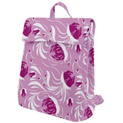 Folk Floral Pattern  Flowers Print  Flap Top Backpack by Eskimos