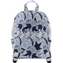 Folk floral pattern. Flowers print. Zip Up Backpack View3