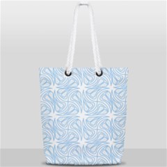 Abstract Stripes, Shapes, Lines Full Print Rope Handle Tote (small) by SychEva