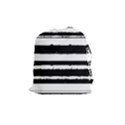 Bandes Abstrait Blanc/Noir Drawstring Pouch (Medium) View1
