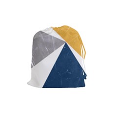 Pattern Abstrait Effet Bleu/jaune Drawstring Pouch (medium) by kcreatif