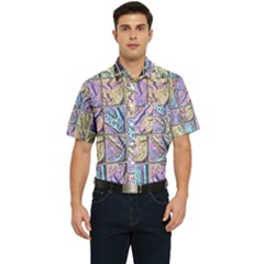 Tiles Cbdoilprincess 9bce4aa2-e68c-4f2b-9a83-c8e38fcd4516 Men s Short Sleeve Pocket Shirt  by CBDOilPrincess1
