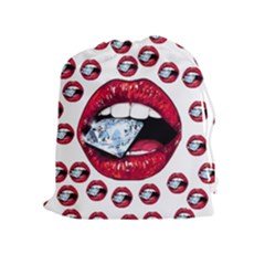 Lips Diamonds Cbdoilprincess  Df7357df-b45a-476d-b5b0-d19665f6de3f Drawstring Pouch (xl) by CBDOilPrincess1