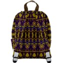 Fancy Ornate Pattern Mosaic Print Zip Up Backpack View3