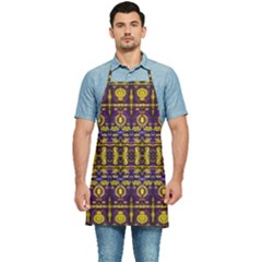 Fancy Ornate Pattern Mosaic Print Kitchen Apron by dflcprintsclothing