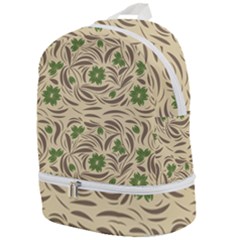 Folk Floral Pattern  Abstract Flowers Print  Seamless Pattern Zip Bottom Backpack by Eskimos