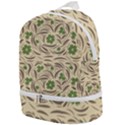 Folk floral pattern. Abstract flowers print. seamless pattern Zip Bottom Backpack View1