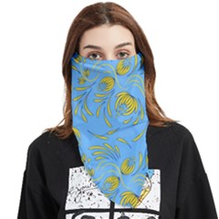 Folk Floral Pattern  Abstract Flowers Print  Seamless Pattern Face Covering Bandana (triangle) by Eskimos