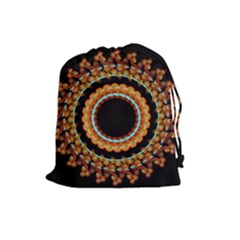 Mandala - 0009 - A Fast 24 Drawstring Pouch (large) by WetdryvacsLair