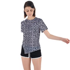 Pink Elipse Asymmetrical Short Sleeve Sports Tee by JustToWear