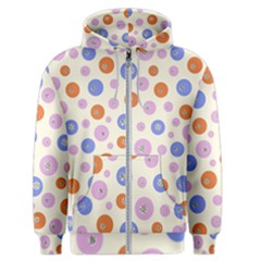 Multicolored Circles Men s Zipper Hoodie by SychEva