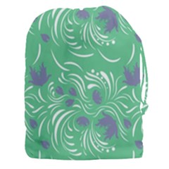 Folk Floral Pattern  Abstract Flowers Print  Seamless Pattern Drawstring Pouch (3xl) by Eskimos