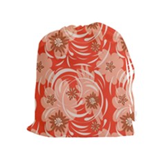 Folk Floral Pattern  Abstract Flowers Print  Seamless Pattern Drawstring Pouch (xl) by Eskimos
