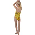 Folk floral pattern. Abstract flowers print. seamless pattern Go with the Flow One Piece Swimsuit View2