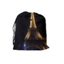 Tour Eiffel Paris Nuit Drawstring Pouch (Large) View2