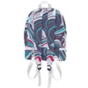 Vector Vivid Marble Pattern 1 Zip Bottom Backpack View3