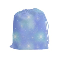 Heavenly Flowers Drawstring Pouch (xl) by SychEva