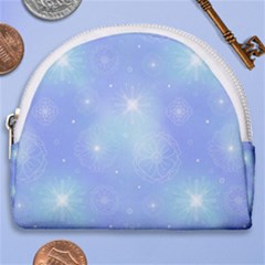 Heavenly Flowers Horseshoe Style Canvas Pouch by SychEva