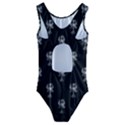 Ancient Greek Artwork Motif Pattern Kids  Cut-Out Back One Piece Swimsuit View2