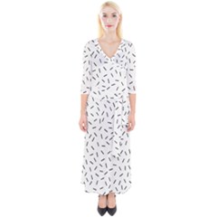 Rain  Quarter Sleeve Wrap Maxi Dress by Sobalvarro