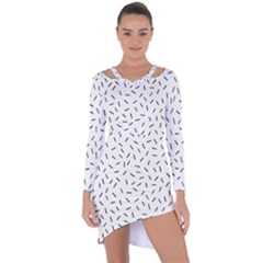 Rain  Asymmetric Cut-out Shift Dress by Sobalvarro