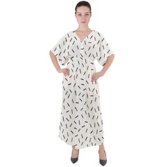 Rain  V-neck Boho Style Maxi Dress by Sobalvarro