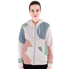 Abstract Shapes  Women s Zipper Hoodie by Sobalvarro