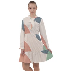 Abstract Shapes  All Frills Chiffon Dress by Sobalvarro