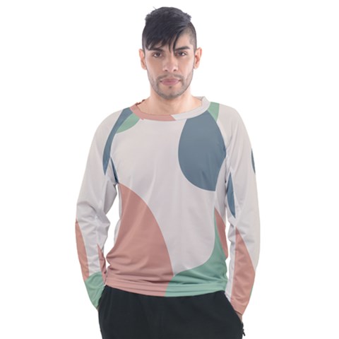 Abstract Shapes  Men s Long Sleeve Raglan Tee by Sobalvarro