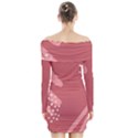 Terracota  Long Sleeve Off Shoulder Dress View2