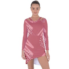 Terracota  Asymmetric Cut-out Shift Dress by Sobalvarro