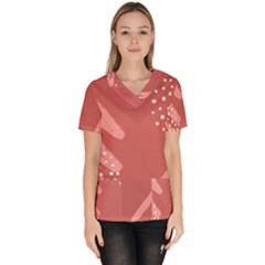 Terracota  Women s V-neck Scrub Top by Sobalvarro