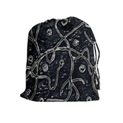 Abstract Surface Artwork Drawstring Pouch (xl) by dflcprintsclothing