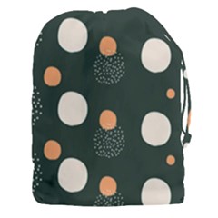 Black Peach White  Drawstring Pouch (3xl) by Sobalvarro