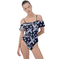 Royalcrown Frill Detail One Piece Swimsuit by PollyParadise