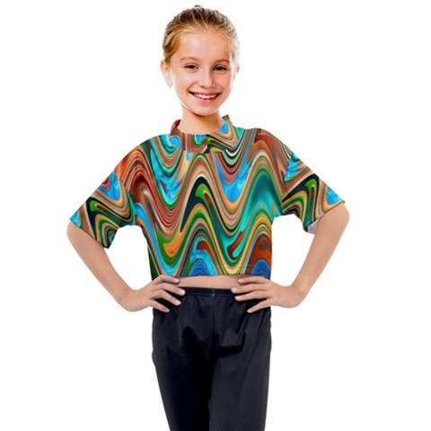 Icecreams2 Kids Mock Neck Tee by PollyParadise